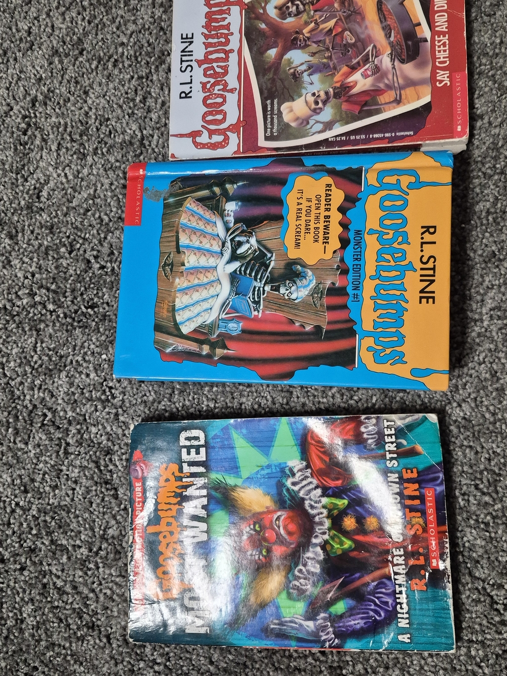 R.L. Stine Goosebumps Hardcover Book - Blue